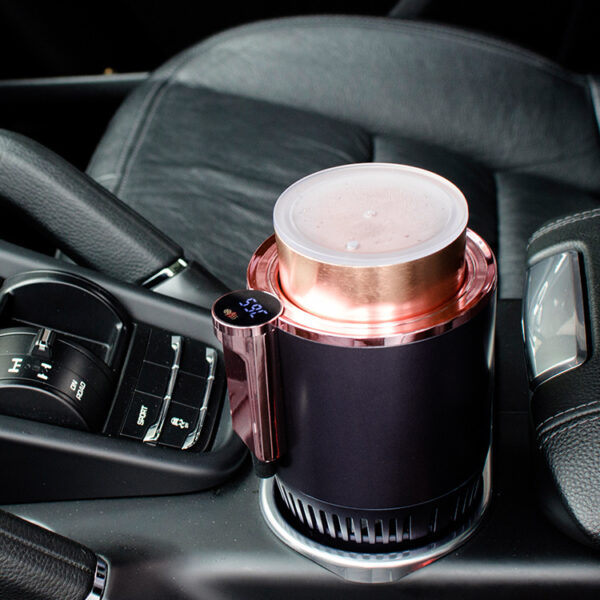 2 In1 Car Heating Cooling Car Cup With Digital Temperature Display - Image 3