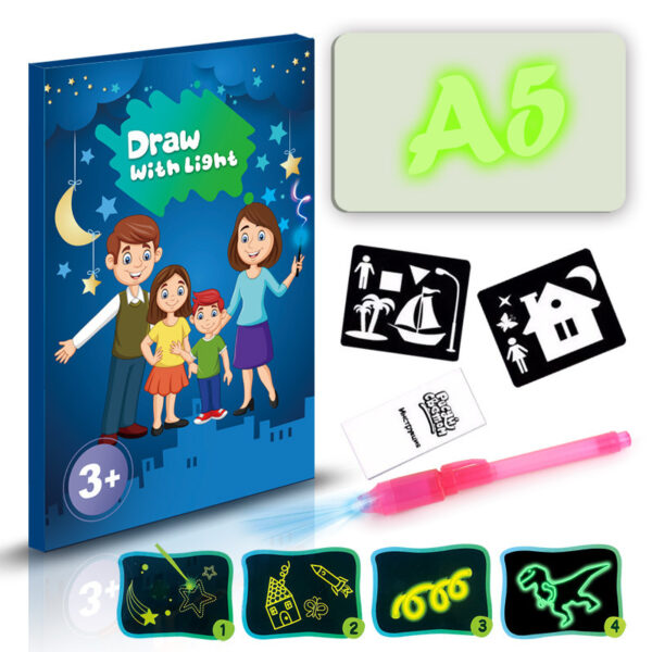 Educational Toy Drawing Pad 3D Magic 8 Light Effects - Image 6