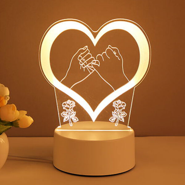 3D Lamp Acrylic, Valentines Day Gifts - Image 9