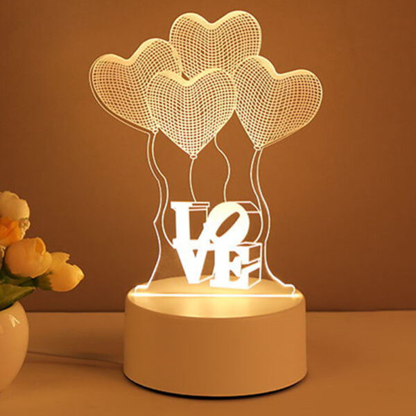 3D Lamp Acrylic, Valentines Day Gifts - Image 2