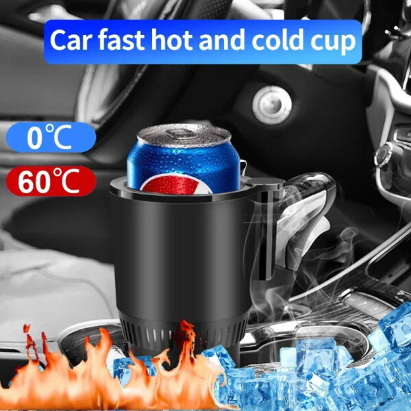 2 In1 Car Heating Cooling Car Cup With Digital Temperature Display